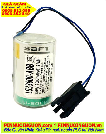 Pin cánh tay ROBOT ABB Robot 3HAB2038-1 ; Pin nuôi nguồn ABB Robot 3HAB2038-1 lithium 3.6v 17000mAh /Xuất xứ PHÁP